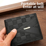XPOKO Men's Business Short Wallet With Card Slots Card