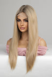 Back to school 13*2" Lace Front Wigs Synthetic Long Straight 24'' 150% Density
