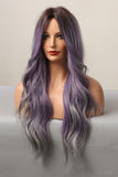 Xpoko Elegant Wave Full Machine Synthetic Wigs in Purple 26''