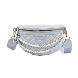 Xpoko Fashion Bags Leather Pearl One-shoulder Belt Bag