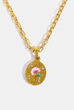 Back to school Stainless Steel 18K Gold-Plated Necklace