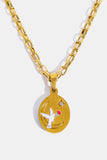 Back to school Stainless Steel 18K Gold-Plated Necklace