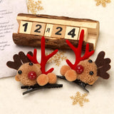 Mini Gold Silver Jingle Bell Christmas Tree Pet Hanging Christmas Antler Hair Clips DIY Handmade Bell Crafts Accessories