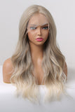 Back to School 13*2" Lace Front Wigs Synthetic Long Wave 24" 150% Density in Medium Blonde Highlights