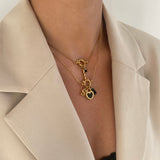 Xpoko 2024 New Woman Necklace Elegant FshionGini Chain