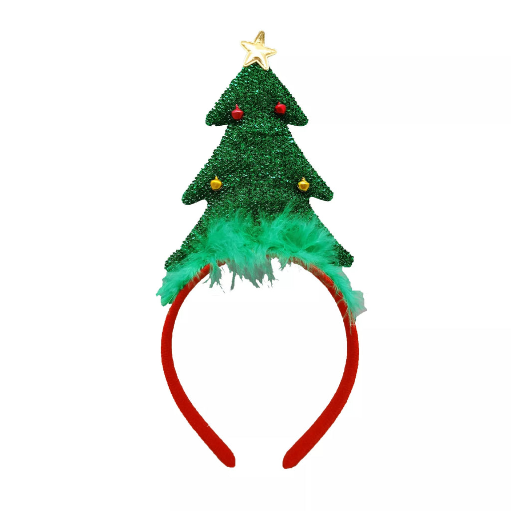 Mini Gold Silver Jingle Bell Christmas Tree Pet Hanging Christmas Antler Hair Clips DIY Handmade Bell Crafts Accessories