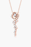 Xpoko back to school 925 Sterling Silver 18K Rose Gold-Plated Pendant Necklace