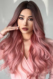 Xpoko Fashion Wave Synthetic Long Wigs in Pink 26''