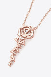 Xpoko back to school 925 Sterling Silver 18K Rose Gold-Plated Pendant Necklace