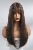 90s lob Full Machine Long Straight Synthetic Wigs 26''