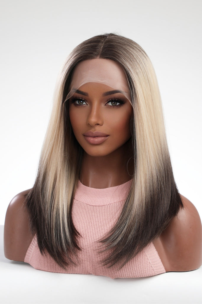 90s lob 90s lob 13*2" Lace Front Wigs Synthetic Long Straight 16" 150% Density