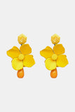 Back to school Bloosm Flower and Teardrop Resin Dangle Earrings