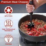 Xpoko Upgrade Your Cooking Game with this Premium Heat-Resistant Hamburger Chopper Set