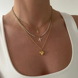 Xpoko 2024 New Woman Necklace Elegant FshionInitial Tennis Necklace