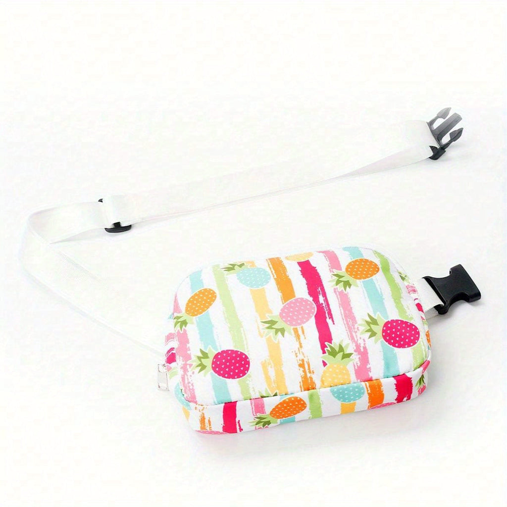 Solid Color Durable Chest Bag, Buckle Nylon Versatile Fanny Pack, Waterproof Sport Adjustable Strap Crossbody Waist Bag