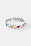 Back to school 925 Sterling Silver Heart Shape Ring