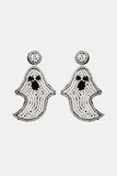 Back to school Ghost Shape Beaded Dangle Earrings