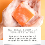 Xpoko Turmeric Soap Bar For Face & Body,Turmeric Skin Soap Wash For Dark Spot, Intimate Areas, UnderarmsTurmeric Face Soap improving Acne & Cleanses Skin