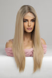 Back to school 13*2" Lace Front Wigs Synthetic Long Straight 24'' 150% Density