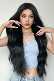 90s lob Full Machine Long Wave Synthetic Wigs 28''