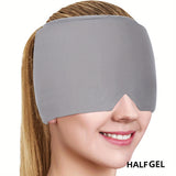 Xpoko 1pc Migraine Ice Head Wrap, Headache Relief Hat For Migraine Relief Cap, Gel Ice Hat, Cooling Head Ice Pack Migraine Cap, Tension Headache Relief Cap