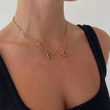 Xpoko 2024 New Woman Necklace Elegant FshionGaby Chain