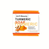 Xpoko Turmeric Soap Bar For Face & Body,Turmeric Skin Soap Wash For Dark Spot, Intimate Areas, UnderarmsTurmeric Face Soap improving Acne & Cleanses Skin