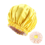Xpoko Satin Bonnet Silk Bonnet Hair Bonnet For Sleeping Satin Bonnet For Hair Bonnets For Women Silk Bonnet For Natural Hair Luxury Shower Cap For Women