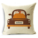 Xpoko Creative Letters Thanksgiving Themed Pillow Covers Sofa Bedroom Car Decor Cushion Covers 40*40Cm/45*45Cm/50*50Cm