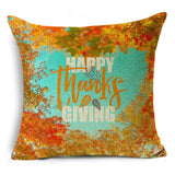 Xpoko Personalized Thanksgiving Letter Series Pillowcase Sofa Bedroom Car Office Lunch Cushion Cover 40*40Cm/45*45Cm/50*50Cm