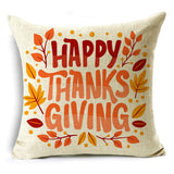 Xpoko Creative Thanksgiving Series Pillow Cover Harvest English Alphabet Sofa Car Cushion Cover 40*40Cm/45*45Cm/50*50Cm