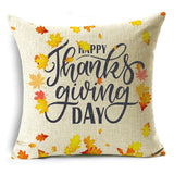 Xpoko Creative Letters Thanksgiving Themed Pillow Covers Sofa Bedroom Car Decor Cushion Covers 40*40Cm/45*45Cm/50*50Cm