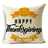 Xpoko Creative Letters Thanksgiving Themed Pillow Covers Sofa Bedroom Car Decor Cushion Covers 40*40Cm/45*45Cm/50*50Cm