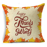 Xpoko 2022 New Thanksgiving Pillowcase Creative Pumpkin Maple Leaf Sofa Bedroom Cushion Cover 40*40Cm/45*45Cm/50*50Cm