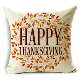 Xpoko Creative Letters Thanksgiving Themed Pillow Covers Sofa Bedroom Car Decor Cushion Covers 40*40Cm/45*45Cm/50*50Cm