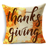 Xpoko 2022 New Thanksgiving Pillowcase Creative Pumpkin Maple Leaf Sofa Bedroom Cushion Cover 40*40Cm/45*45Cm/50*50Cm