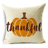 Xpoko Creative Letters Thanksgiving Themed Pillow Covers Sofa Bedroom Car Decor Cushion Covers 40*40Cm/45*45Cm/50*50Cm