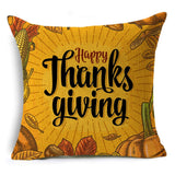 Xpoko Creative Letters Thanksgiving Themed Pillow Covers Sofa Bedroom Car Decor Cushion Covers 40*40Cm/45*45Cm/50*50Cm