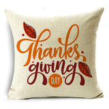 Xpoko Creative Letters Thanksgiving Themed Pillow Covers Sofa Bedroom Car Decor Cushion Covers 40*40Cm/45*45Cm/50*50Cm