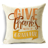 Xpoko Creative Letters Thanksgiving Themed Pillow Covers Sofa Bedroom Car Decor Cushion Covers 40*40Cm/45*45Cm/50*50Cm