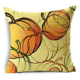 Xpoko Creative Thanksgiving Series Pillow Cover Harvest English Alphabet Sofa Car Cushion Cover 40*40Cm/45*45Cm/50*50Cm
