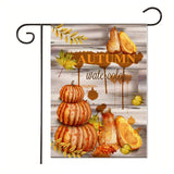 Xpoko Creative Thanksgiving Collection Garden Banner Autumn Harvest Scene Letters Garden Decoration Banner 30*45Cm（11.81IN*17.71IN）