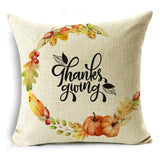 Xpoko Creative Letters Thanksgiving Themed Pillow Covers Sofa Bedroom Car Decor Cushion Covers 40*40Cm/45*45Cm/50*50Cm