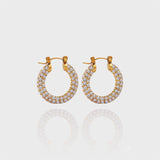 Xpoko 2024 New Fashion Woman Style Earring ElegantRue Hoops