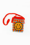 Xpoko 2024 New Fashion Bags Elegant HandbagCartoon Smiley Knitted One-Shoulder Bag