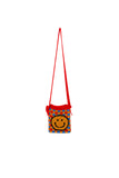 Xpoko 2024 New Fashion Bags Elegant HandbagCartoon Smiley Knitted One-Shoulder Bag