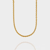 Xpoko 2024 New Woman Necklace Elegant FshionTextured Cable Chain