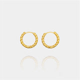 Xpoko 2024 New Fashion Woman Style Earring ElegantSalma Twist Hoops