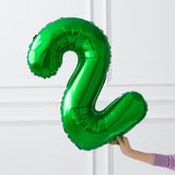 32inch Green Number Foil Balloons Helium Wild One Birthday Party Decorations Big Number Balloon Baby Shower Baloon Home Decor