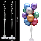 Xpoko back to school  7 /11/19Tubes Balloon Holder Column Confetti Balloons Stand Stick Balons Happy Birthday Balloons Decorations Wedding Ballon Deco